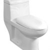 Marachi MA-2006 Commode With Hydraulic Dual Fitting Seat Cover (4 inch)