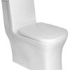 Marachi MA-222 Commode With Hydraulic Dual Fitting Seat Cover (12 inch)