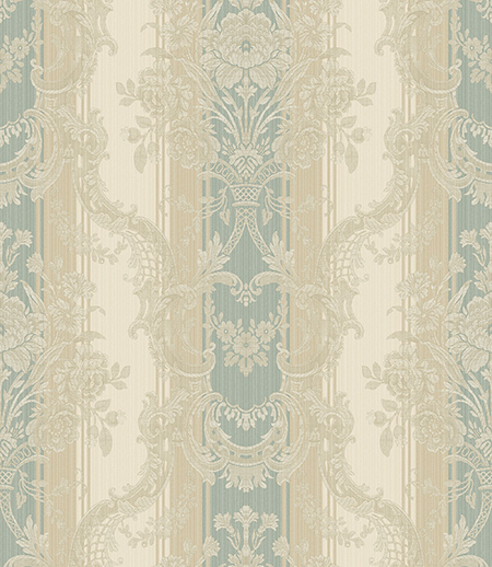 Wall Master MA90804 Floral Stripe wall paper - EZMakaan