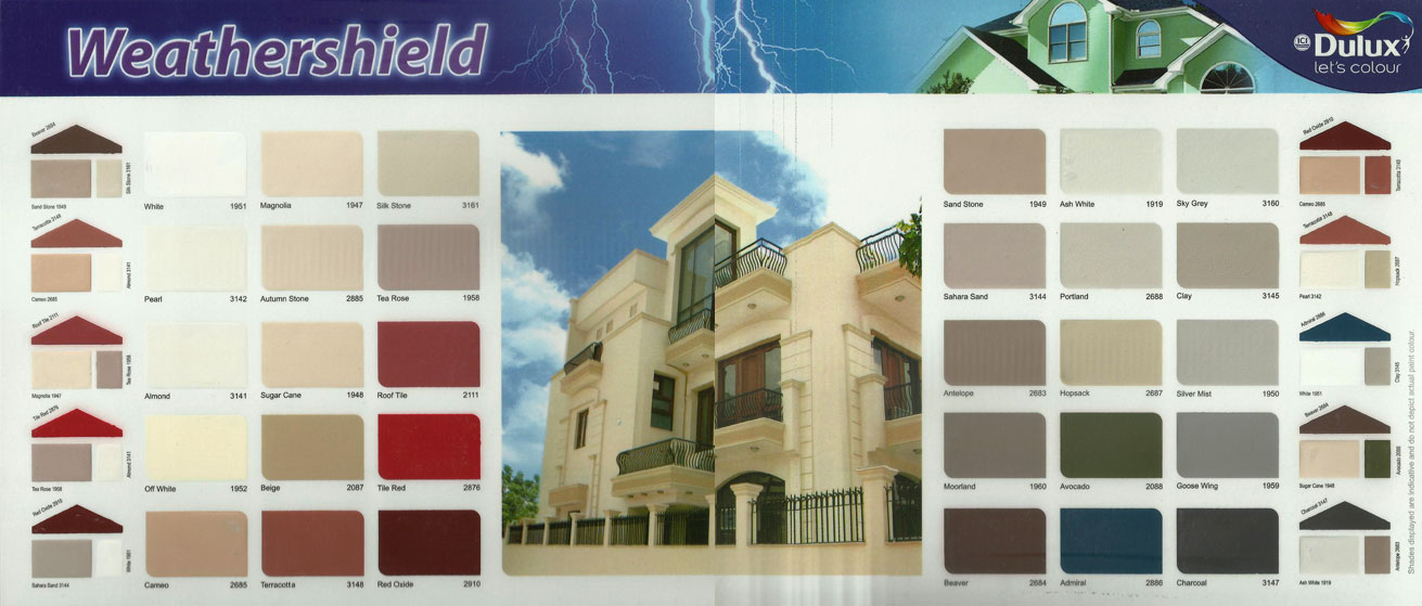 Ici Dulux Paints Weathershield Karachi Ezmakaan - Master Paint Weather Shield Shade Card