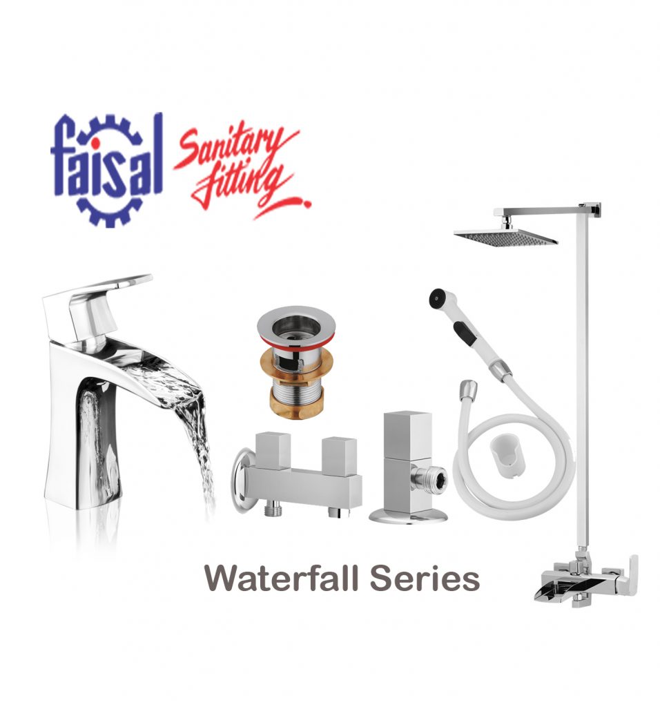Faisal Sanitary 5407 Waterfall Series Bath Set Complete 8 Pieces Online