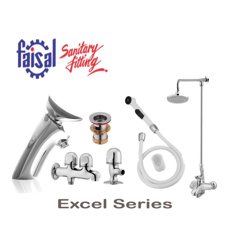 Faisal Sanitary 2107 Excel Series Bath Set Complete 8 Pieces Online
