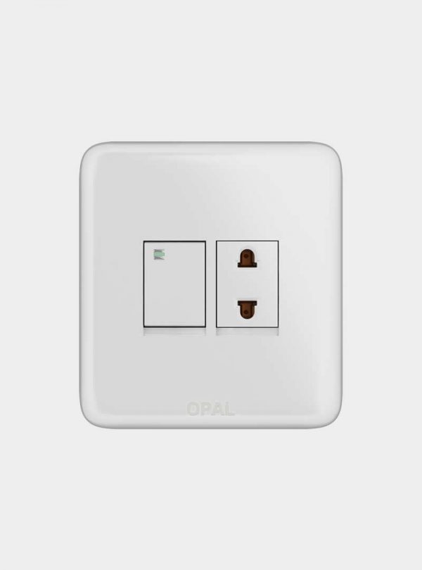 Opal 1 Switch + 1 Socket (Royal)