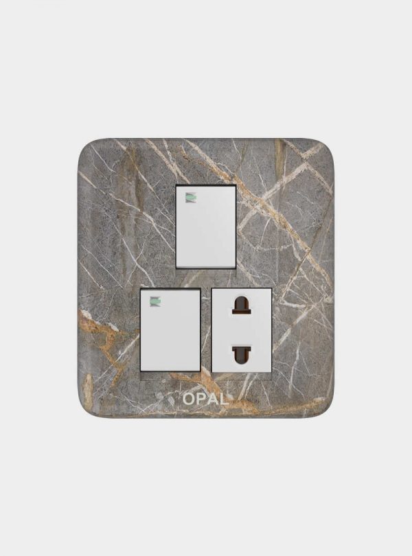 Opal 2 Switches + 1 Socket (Fort)