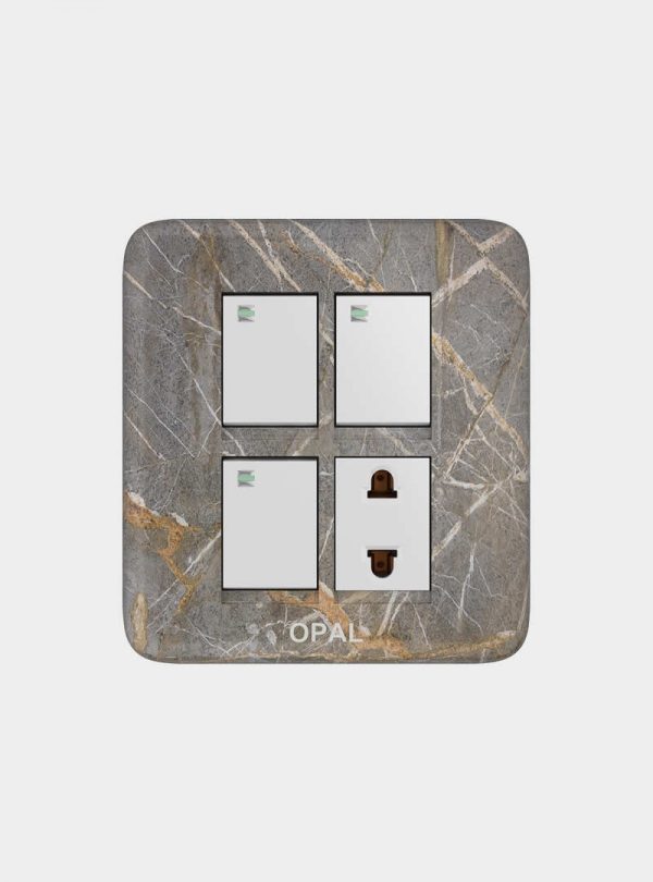 Opal 3 Switches + 1 Socket (Fort)