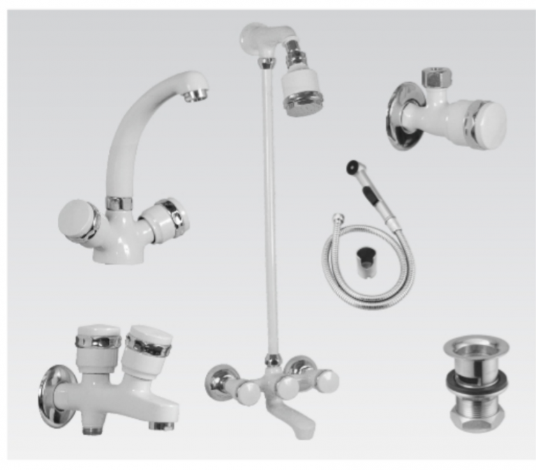 Faisal Sanitary 1307 Bath Set Complete 8 Pieces Margalla Series (Chrome