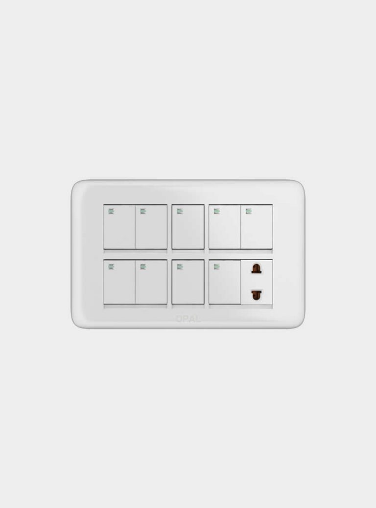 Opal 9 Switches + 1 Socket (Royal) online in Karachi EZMakaan