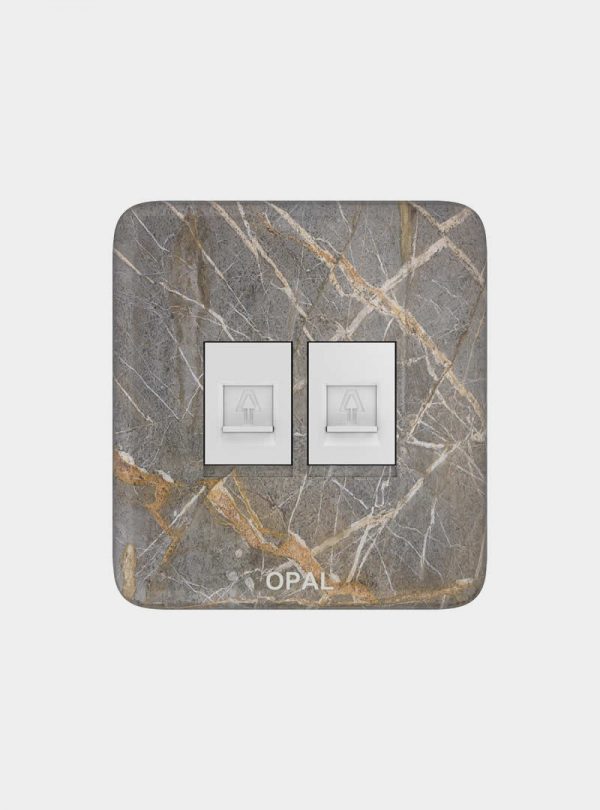 Opal Double TP Sockets Plate (Fort)