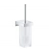Grohe Selection Cube Bath Accessories Toilet Brush Holder With Glass
