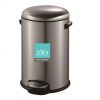 Zilver Dustbin with Lid Get the look you love with the Room Essentials Round Stainless Steel Trash Can with Lid, 5 liter. This convenient little garbage can uses a foot lever to lift the lid so you never have to touch it. Body : Stainless steel Sizes : ZDB101BK/CH 5 Liter ZDB102BK/CH 8 Liter Soft closure (hydraulic type) Available in Stainless Steel and Black Color