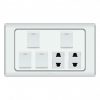 PARADISE ECO 4 GANG SWITCH PLUS 2 SOCKET