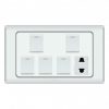 PARADISE ECO 5 GANG SWITCH PLUS 1 SOCKET