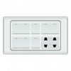 PARADISE ECO 8 GANG SWITCH PLUS 2 SOCKET