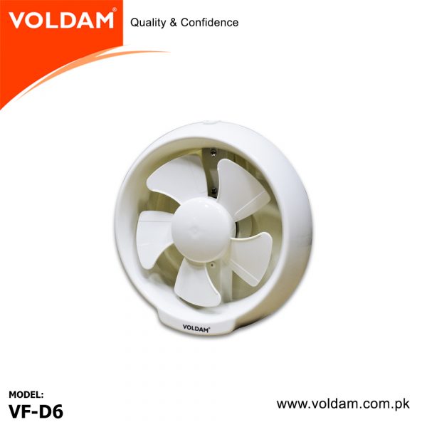 Voldam D6 Window Glass Exhaust Fan 6″