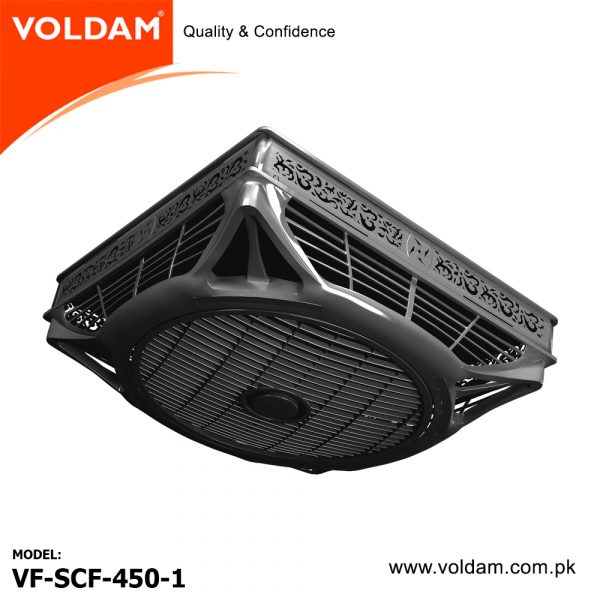 Voldam False Ceiling Fans SCF-450-1 (DARK GREY) (3 in 1) option 18″