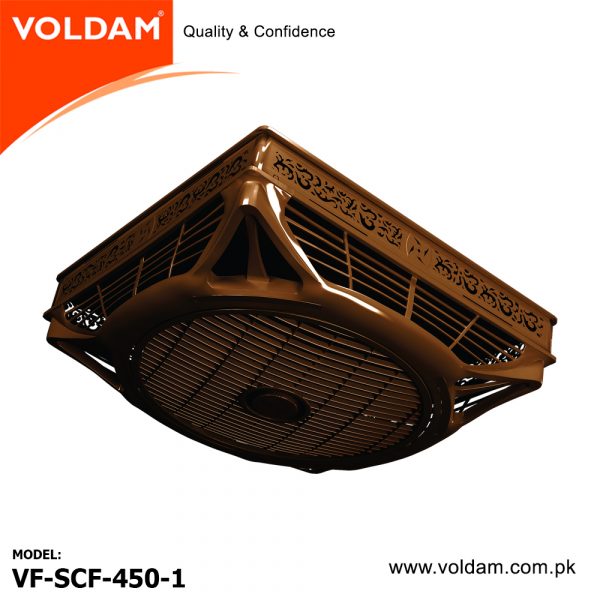 Voldam False Ceiling Fans SCF-450-1 (NUT BROWN) (3 in 1) option 18″
