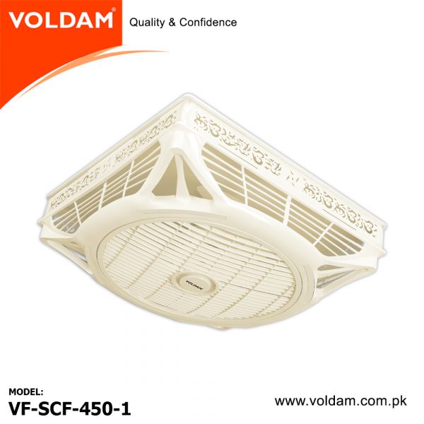 Voldam False Ceiling Fans SCF-450-1 (OFF-WHITE) (3 in 1) option 18″