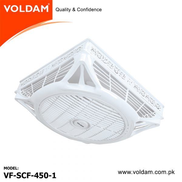 Voldam False Ceiling Fans SCF-450-1 (WHITE) (3 in 1) option 18″
