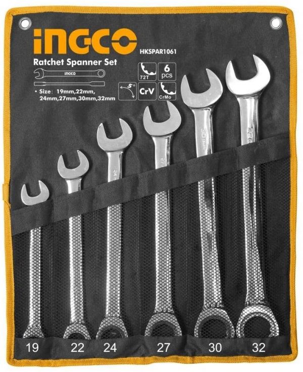 Ingco Ratchet Spanner Set HKSPAR1061