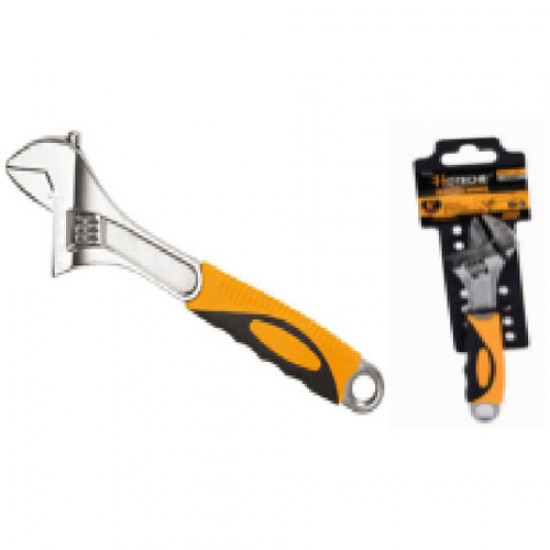 Hoteche 12''/300mm Adjustable Wrench Two Color Handle 191304