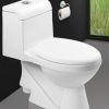 One Piece Commode with Normal Seat Cover (White)